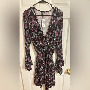 Torrid - Gray and Pink Tiered Dress 2X